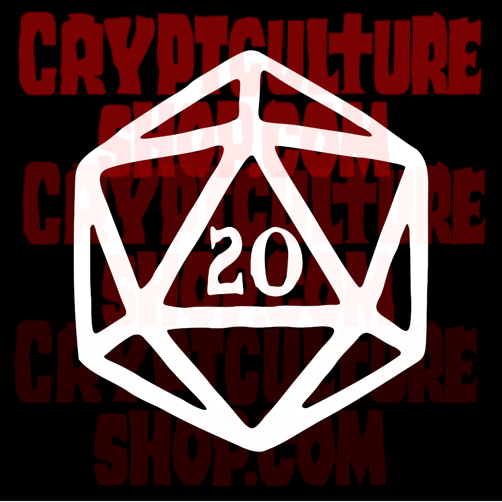 Vinilo decorativo para Dungeons and Dragons d20