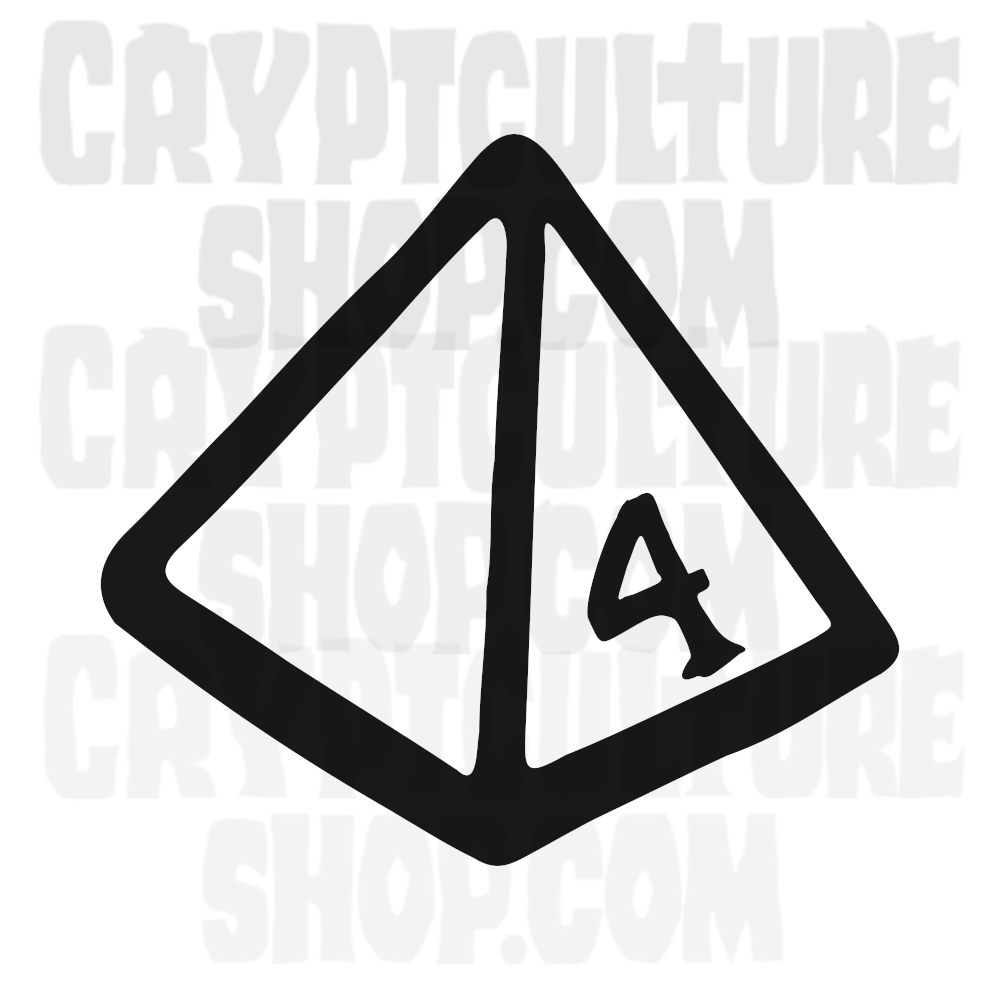 Dungeons and Dragons d4 Vinyl Decal