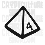 Dungeons and Dragons d4 Vinyl Decal