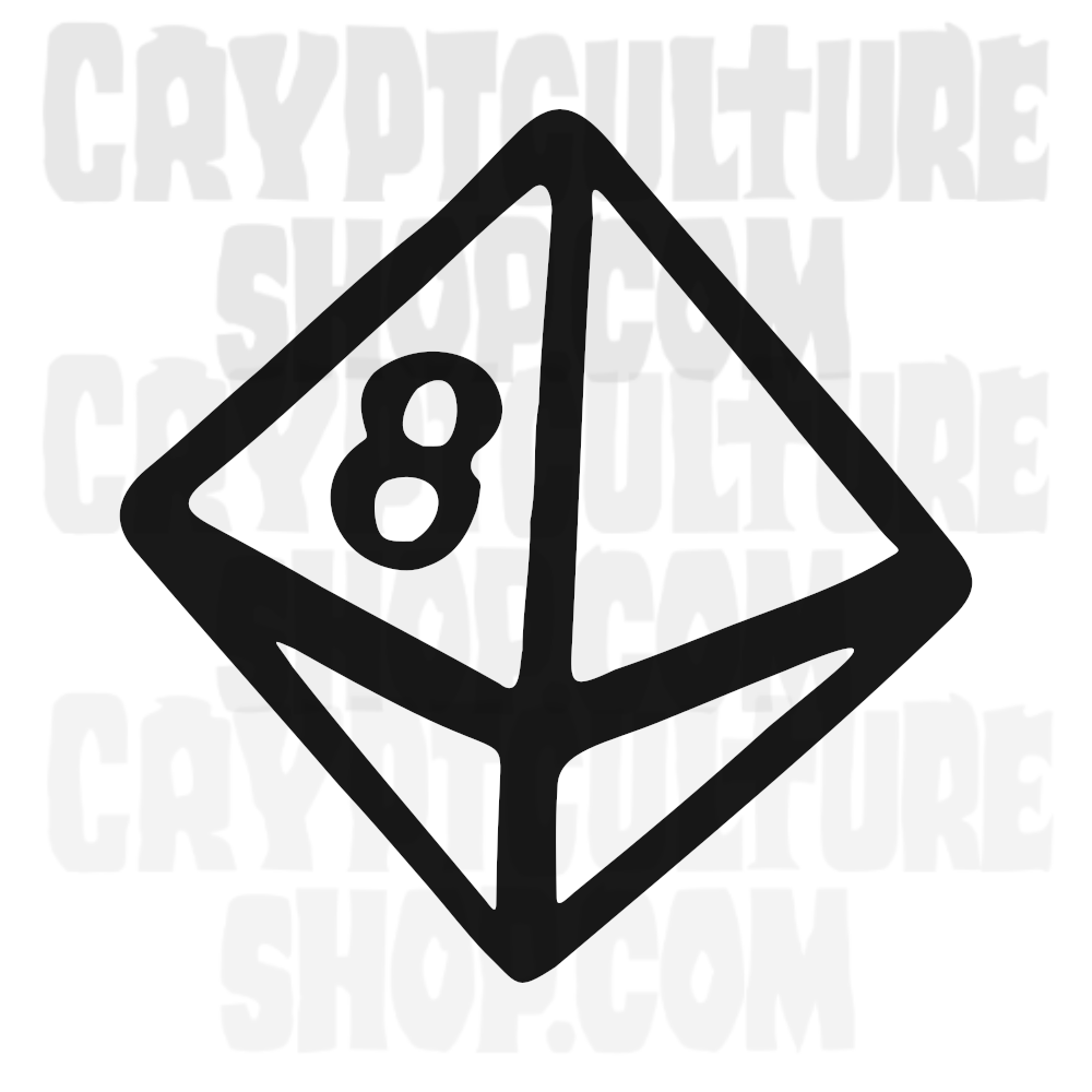 Dungeons and Dragons d8 Vinyl Decal